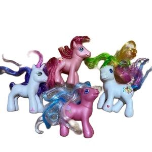 My Little Pony Horse Action Figure Lot Bundle 4 Kids Toy